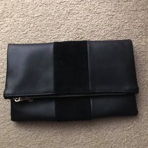 BP foldover black clutch from Nordstrom